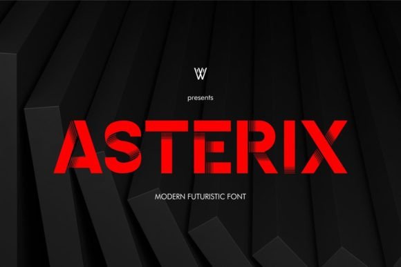 Asterix Display Font for Web Design