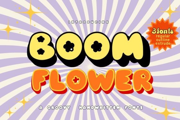 Boom Flower: A Playful Font for Memorable Branding
