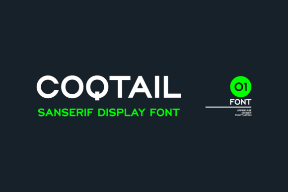 Coqtail: A Modern Display Font for Stronger Brand Visuals