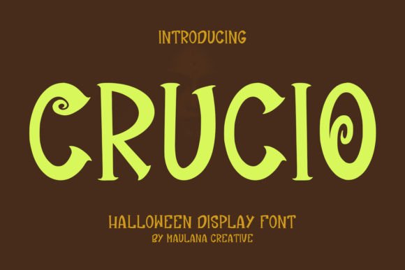 Crucio Display Font for Editorial Design