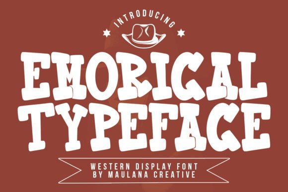 Emorical: A Bold Display Font for Creative Editorial Projects