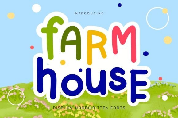 Farm House Font: A Cute Display Font for Handmade Creators