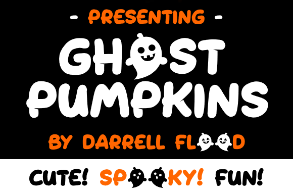 Ghost Pumpkins Font for Halloween Typography