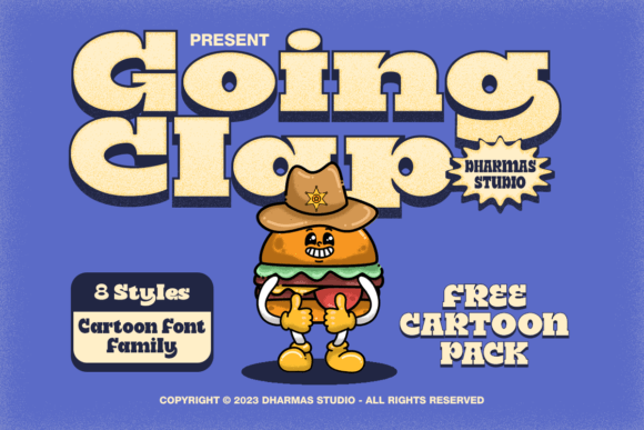Going Clap: A Bold Display Font for Digital Design