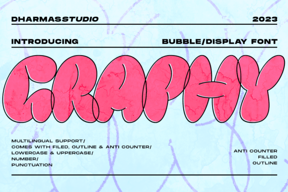 Graphy: A Y2K-Inspired Display Font for Web Design