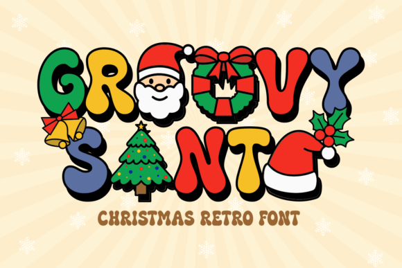 Groovy Santa: A Festive Font for Editorial Design