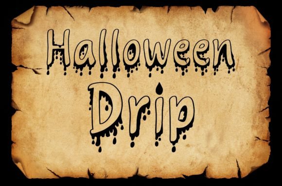 Halloween Drip: A Spooky Display Font for Editorial Projects