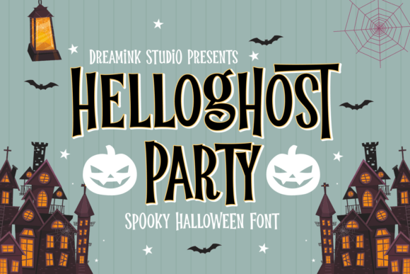 Helloghost Party: A Spooky Display Font for Halloween-Themed Web Designs