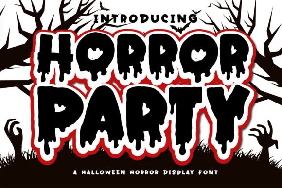 Horror Party Font for Web Design Projects