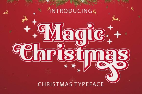 Magic Christmas Font: A Vintage Touch for Modern Branding