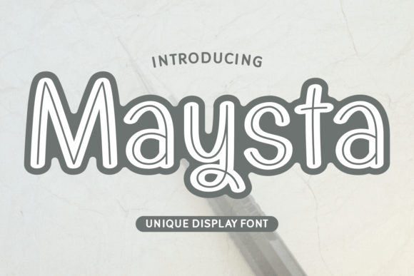 Maysta: A Playful Font for Joyful Branding