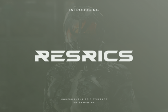 Resrics: A Futuristic Font for Bold Web Design