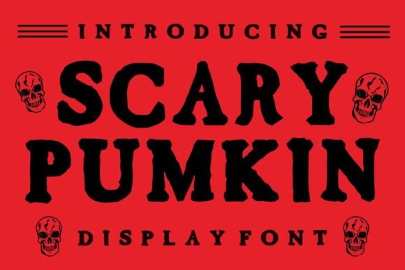 Scary Pumkin: A Bold Display Font for Spooky Branding