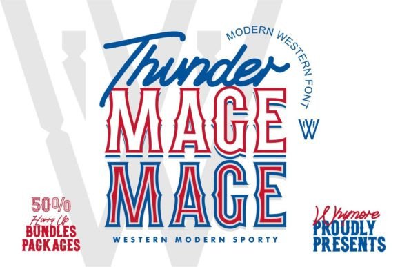 Thunder Mage: A Font That Speaks Volumes in Handmade Design
